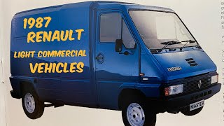 1987 Renault Trafic Renault Master and Renault Extra brochure review [upl. by Shugart]