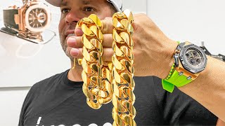 Making a 1 Kilo Gold Cuban Link Chain  This Process is Insane [upl. by Gabriel450]