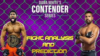 Contender Series Mario Pinto vs Lucas Camacho Fight Analysis amp Prediction Week 9 [upl. by Freberg]