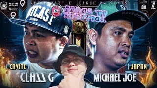 MICHAEL JOE VS CLASS G  REACTION VIDEO  MOTUS BATTLE  HANTUNGAN 4 [upl. by Ecnerual]