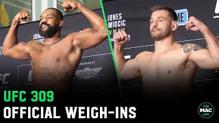 UFC 309 Jon Jones vs Stipe Miocic Official WeighIns [upl. by Adli]