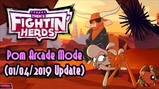 Thems Fightin Herds Pom Arcade Mode 01042019 Update [upl. by Nirahs]