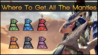 Monster Hunter World ▼ How To Get All The Mantles PreIceborne [upl. by Yllib]