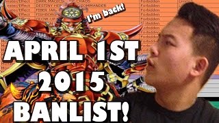 YUGIOH OFFICIAL APRIL 1ST TCG BANLIST OH BOY SHIEN AT 2 [upl. by Euqnomod]