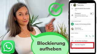 WHATSAPP BLOCKIERTEN KONTAKT FREIGEBEN [upl. by Ailedua]