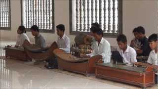 Cambodia  Pinpeat orchestra Wat Bo temple Siem Reap [upl. by Noletta]