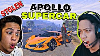 Stealing a quotLAMBOquot and quotAPOLLO SUPERCARquot from VonOrdonaVlogs sa GTA 5 sobrang solid [upl. by Baudelaire]