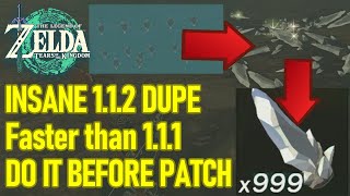 INSANE NEW 112 Duplication Glitch FASTER THAN 111 best dupe  Zelda Tears of the Kingdom [upl. by Eromle662]