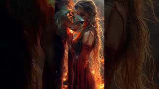 Lava Sorceress  Fire Lion Guardian Live Wallpaper 🦁🔥 midjourney livewallpaper fantasyart aiart [upl. by Liahus]