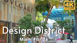 Miami Design District amp Miami Midtown Walk 4k [upl. by Gnim]