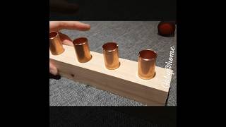 Kerzentüllen aus Kupferrohr selber schneiden easy diy tutorial hack [upl. by Eisenberg754]