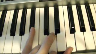 B Dur Akkord Chord Klavier Keyboard Piano spielen B Major [upl. by Ambrogio]