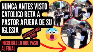 IMPRESIONANTE catolico RETA a PASTOR afuera de su propia iglesia reaccion soldadoapologeta [upl. by Gratt]