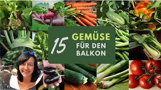 15 GEMÜSE die du auf dem BALKON pflanzen und anbauen kannst  Balkongemüse [upl. by Anerev44]