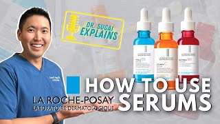 Dermatologist Explains How to Use La RochePosay Serums in your AntiAging Skincare Routine [upl. by Duong]