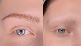 Microblading  Alopecia  full procedure Saikobrows tecnique by Master Mersy [upl. by Yeorgi710]