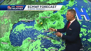 Tracking the latest shift west in possible tropical devlopment [upl. by Shewchuk386]