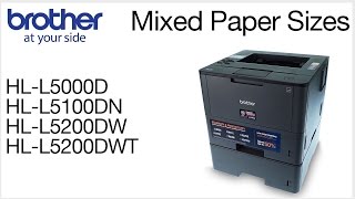 Printing mixed page sizes  Brother HLL5200DW [upl. by Sanders]