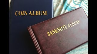 474 Coin  Note collection album unboxing aliexpress [upl. by Namie696]