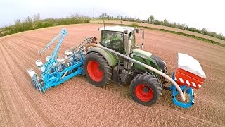 SEEDING WITH MONOSEM NG Plus 4 12 amp FENDT 724 [upl. by Westley]