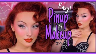 Pinup Makeup Tutorial  Full face of Drugstore Makeup [upl. by Pierpont257]