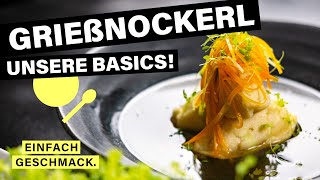 GRIEßNOCKERL selber machen  Koch Basics  einfachgeschmack [upl. by Filler]