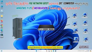 Install Windows 11 OS on 20 PCs Simultaneously in Minutes with over the Network  PXE Boot iVentoy [upl. by Aidil]