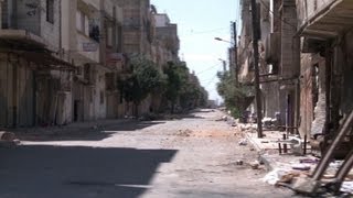 Syrie à Homs dans Bayada détruit et vidé de ses habitants [upl. by Steere]