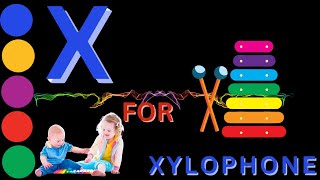 X for Xylophone Drawing  Alphabet  ABCs  Step by Step Drawing [upl. by Almund]