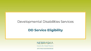 Development Disability Services Eligibility Process [upl. by Layton]