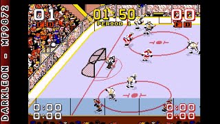 Genesis  Mario Lemieux Hockey © 1991 Ringler Studios  Gameplay [upl. by Veradia]