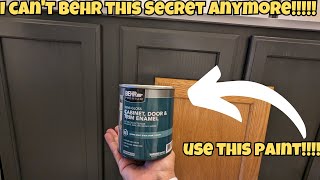 BEHR PREMIUM 1 qt PPU1808 InteriorExterior Cabinet Door amp Trim Paint REVIEW HALL BATH PART 1 [upl. by Kalvin]