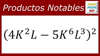 PRODUCTOS NOTABLES BINOMIO AL CUADRADO Ejercicio 8 [upl. by Otrebire]