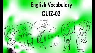 English Vocabulary QUIZ02  For JU and BUP admission test [upl. by Nilekcaj269]