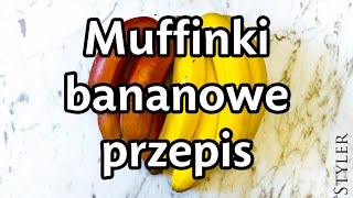 Muffinki bananowe  przepis [upl. by Atis]