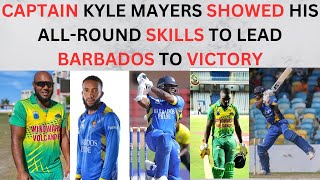 Barbados Pride vs Winward Islands VolcanoesMayers giving them a quick reminder [upl. by Lemmuela]