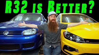 Why the R32 is BETTER than the Golf R Mk4 R32 vs Mk75 R [upl. by Auoy144]