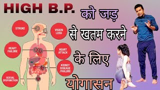 Control high blood pressure  Hypertension Yoga for high blood pressure Hypertension [upl. by Modeerf596]