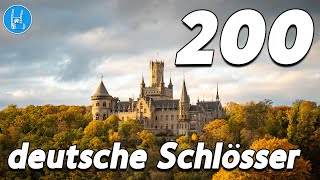 200 deutsche Schlösser 🇩🇪🏰♥️ 4K [upl. by Kirch]