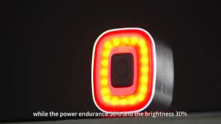 ENFITNIX USB Rechargeable Smart Bike Tail Light Cubelite II [upl. by Innis]