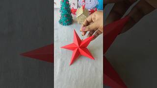 Easy Christmas star ⭐🤩christmasstarschristmaschristmasdecoryoutubeshortsdiyshorts [upl. by Icken]