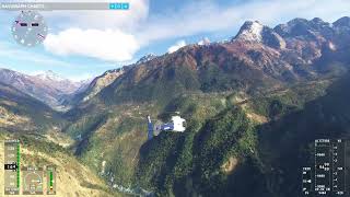 MSFS 2020 Rotorsimpilot H125 approach and landing Lukla [upl. by Adim]