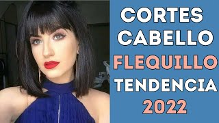 CABELLO con FLEQUILLO TENDENCIA 2023 💇 CORTES de PELO con FLEQUILLO CORTO y LARGO para DAMA 2023 [upl. by Haidabej606]