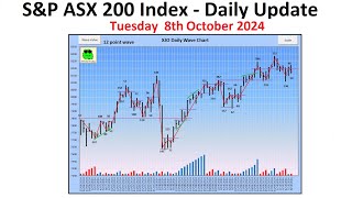 SampP ASX 200 Index XJO  Daily Update  8th October 2024 [upl. by Orban]