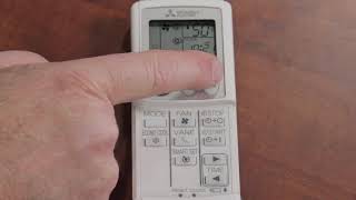 Mitsubishi Ductless Remote  Simple Remote Advanced Functions [upl. by Nnayllek]