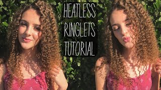 LONG STRAIGHT HAIR TO RINGLET CURLS TUTORIAL [upl. by Ynattir252]