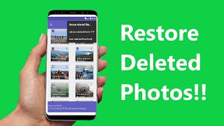 How To Recover Deleted Photos On Android Devices  Howtosolveit [upl. by Rdnaskela274]