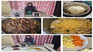 Electric pressure cooker unboxing Mutton Dalcha kushka cooked 1stime in cooker dalcharecipe [upl. by Yelyac]