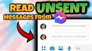 READ UNSENTUNSEND MESSAGES FROM MESSENGER  PAANO BASAHIN ANG UNSENT MESSAGES SA MESSENGER [upl. by Clere434]