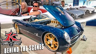 DAVE KINDIG Cruising in the CF1 Corvette Roadsters  SEMA 2021 amp 2022  Debuts ALL NEW DESIGNS [upl. by Pages]